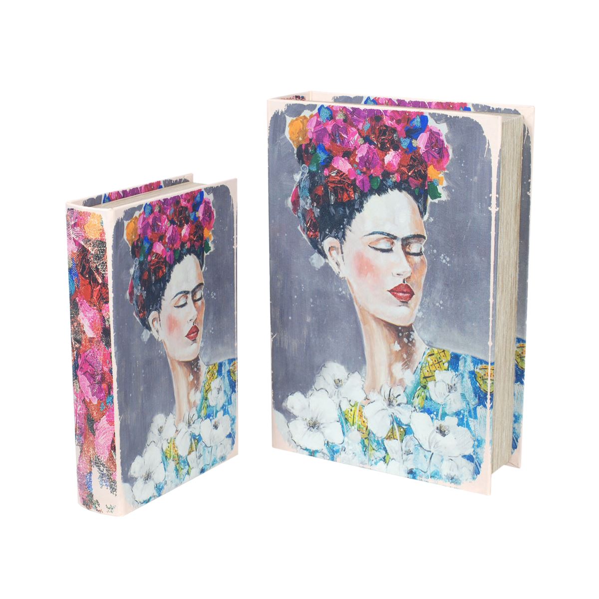 S/2 CAJA LIBRO FRIDA