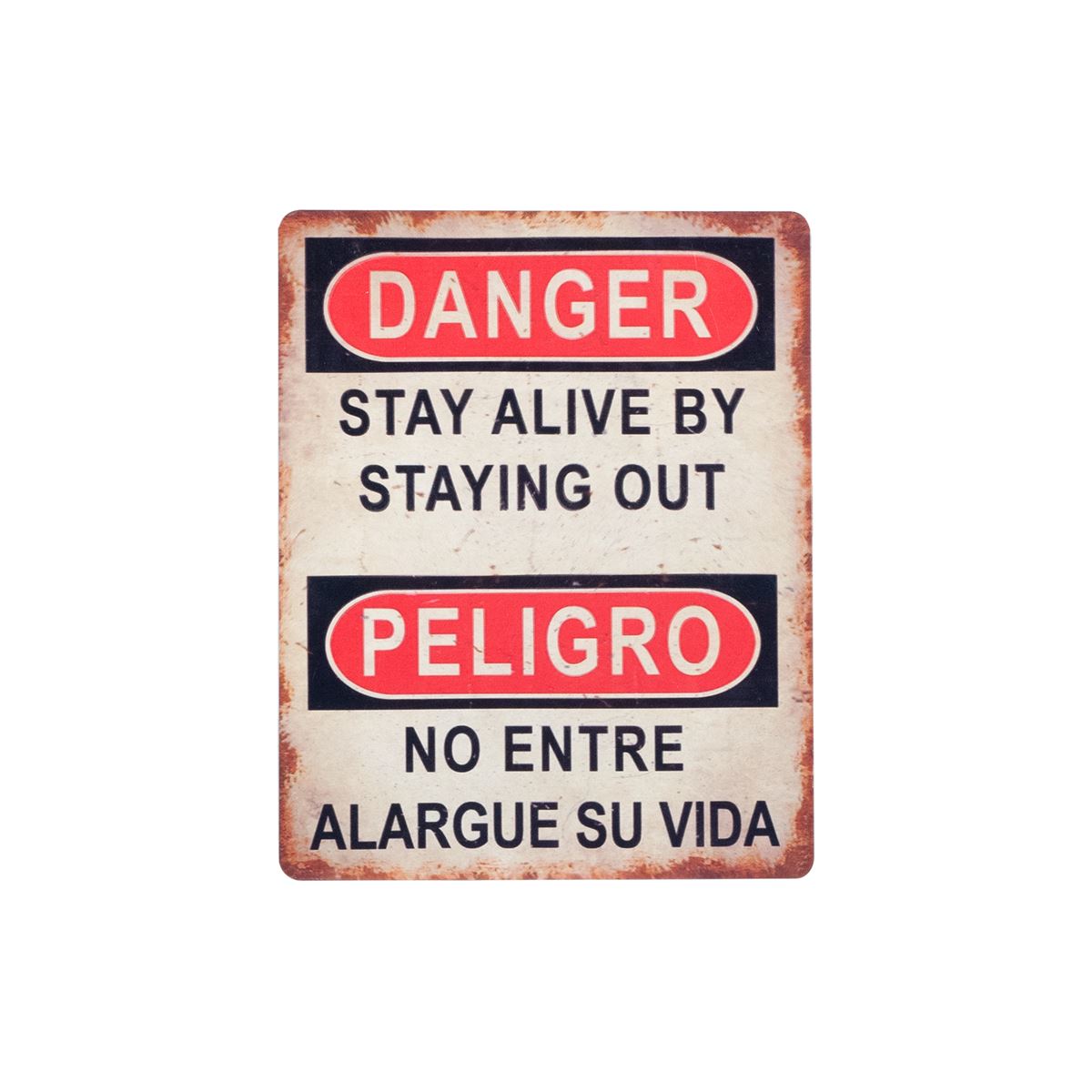 PLACA PARED DANGER/PELIGRO