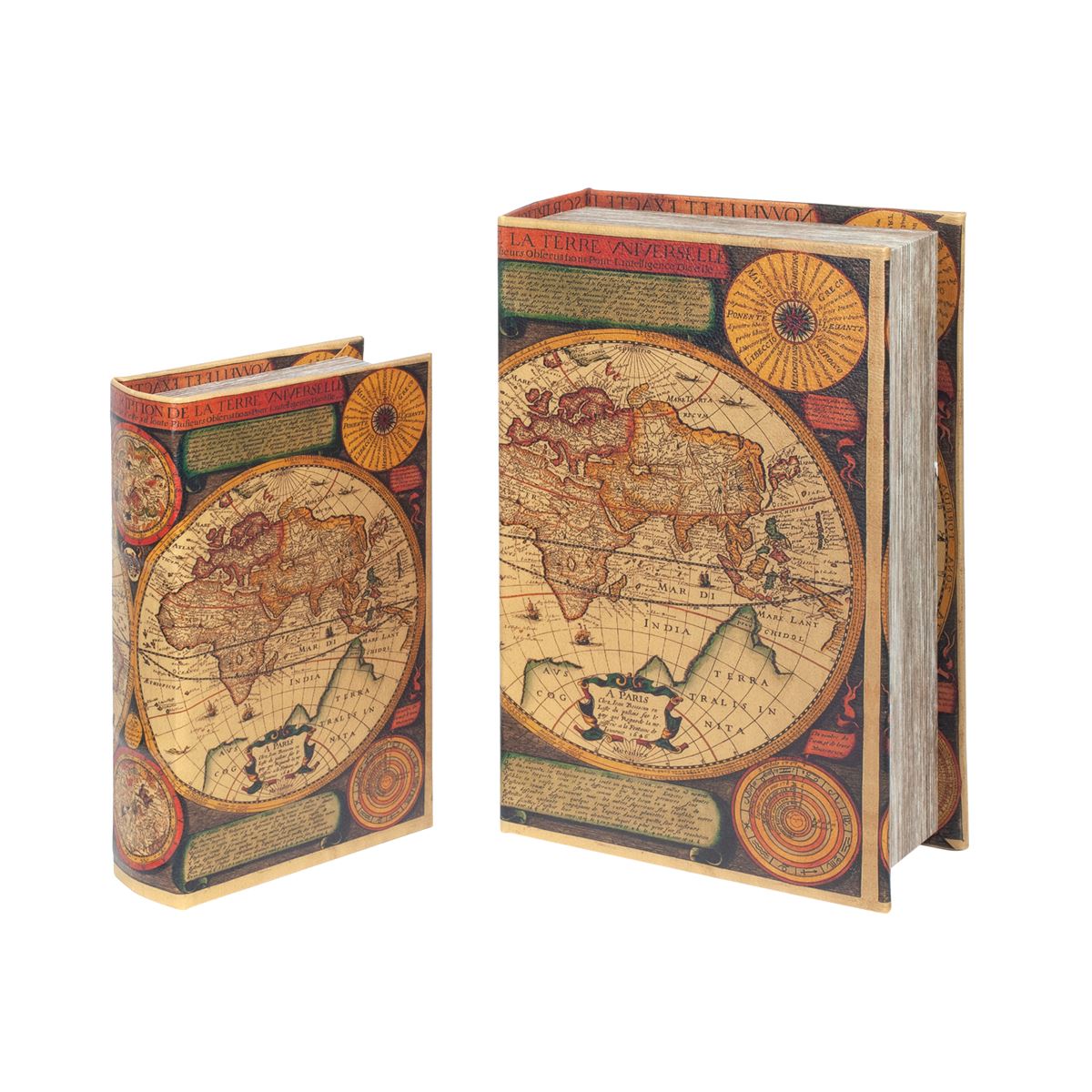 SET 2 CAJAS LIBRO MUNDO