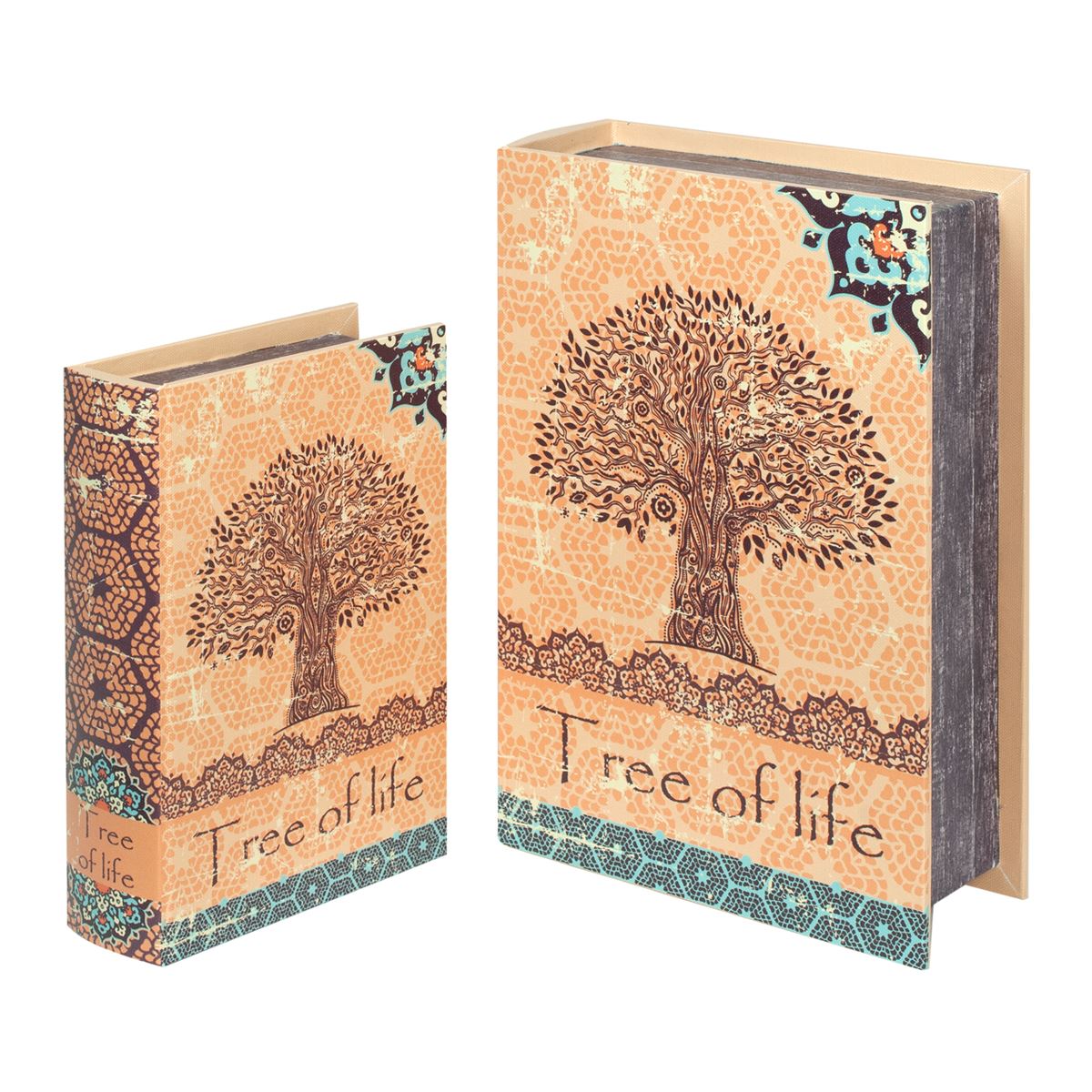 SET 2 CAJA LIBRO ARBOL VIDA