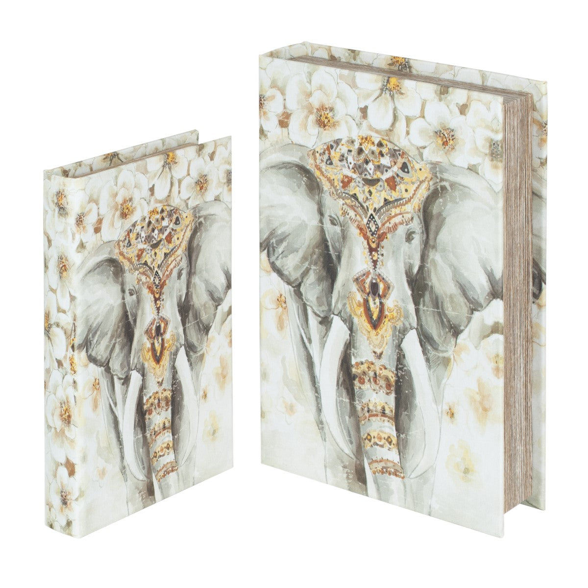 S/2 CAJAS LIBRO ELEFANTE