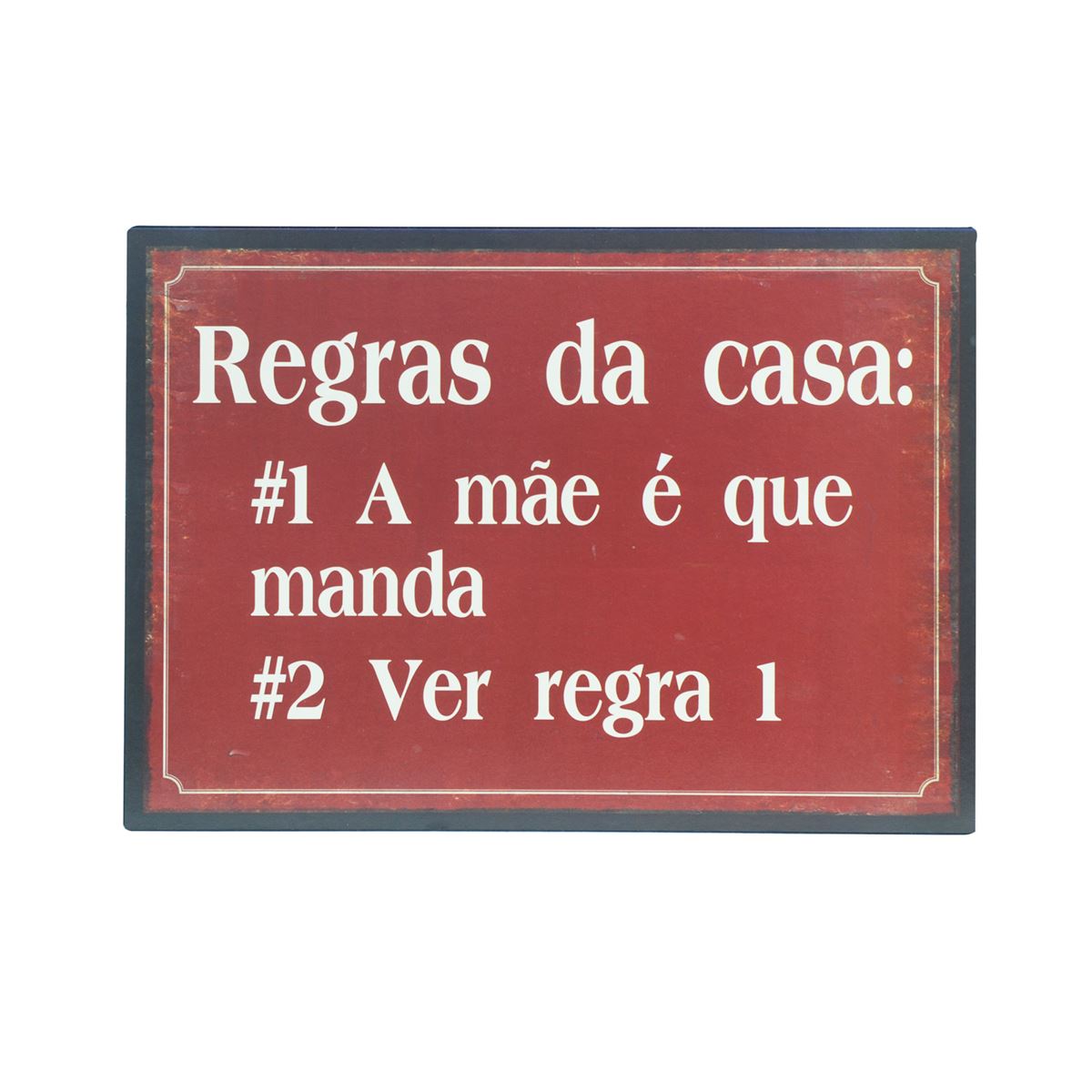 PLACAS PARED REGRAS DA CASA-